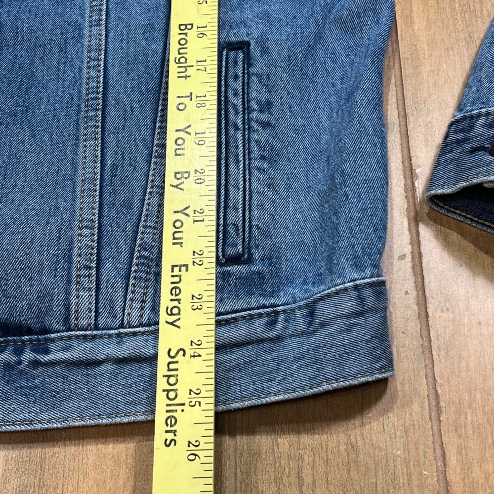 Levi Strauss & Co Denim Trucker Jacket Medium Wash Blue Mens Large 70507-0489 - Picture 6 of 13